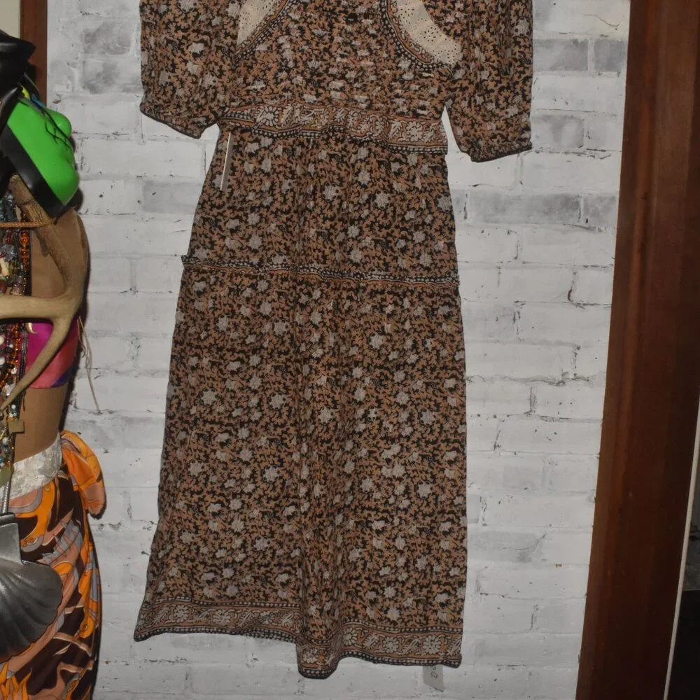 NWT SEA Irina Dress Beautiful Lace Pleating Size Small $425! - Picture 8 of 13